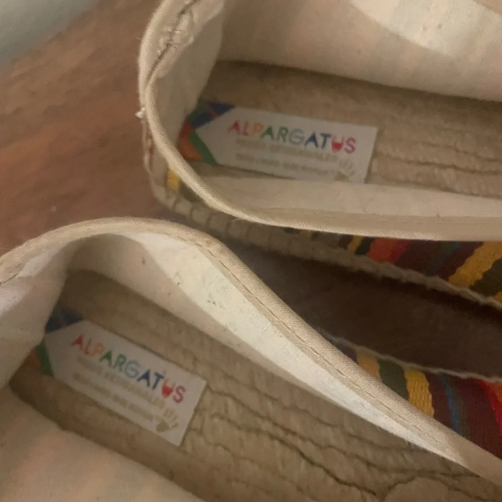 Alpargatas Handmade Woven Striped Espadrilles – Colorful Boho Flats EU 38